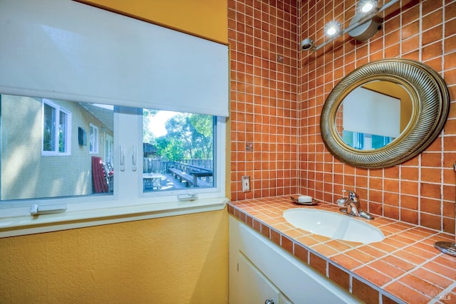 bathroom featuring vanity