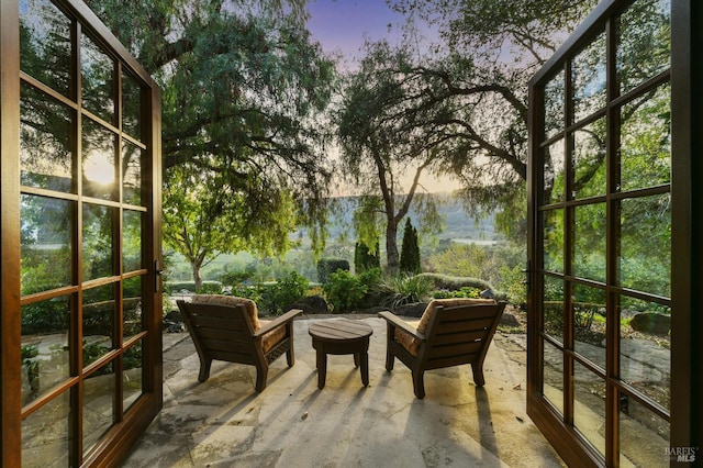 view of sunroom