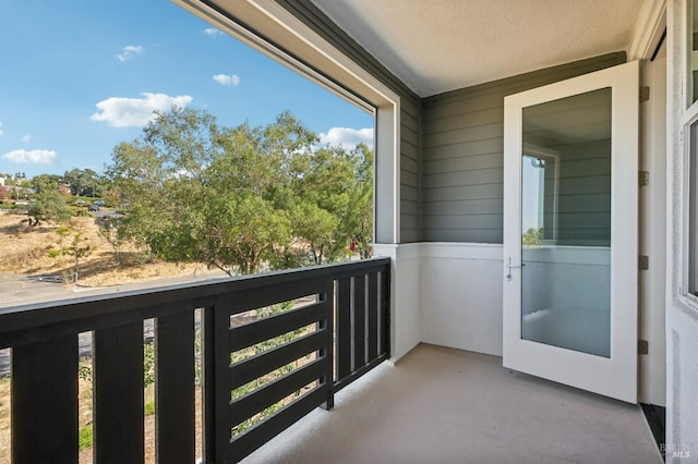 view of balcony