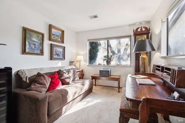 1240 Peppertree Cir, Saint Helena, CA 94574 - carpeted living area featuring a desk