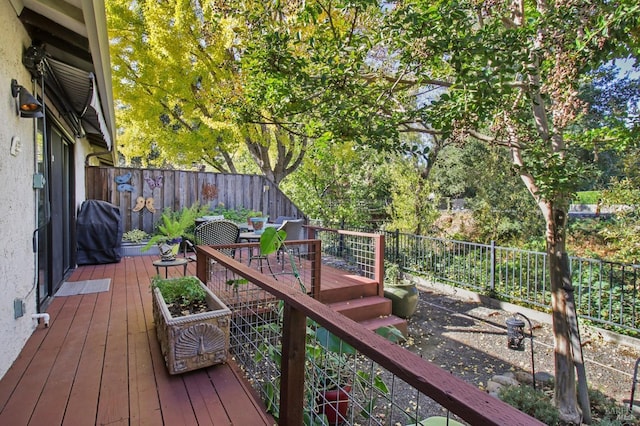 1240 Peppertree Cir, Saint Helena, CA 94574 - deck with a fenced backyard and area for grilling