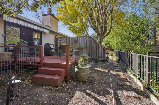 1240 Peppertree Cir, Saint Helena, CA 94574 - fenced backyard with a deck