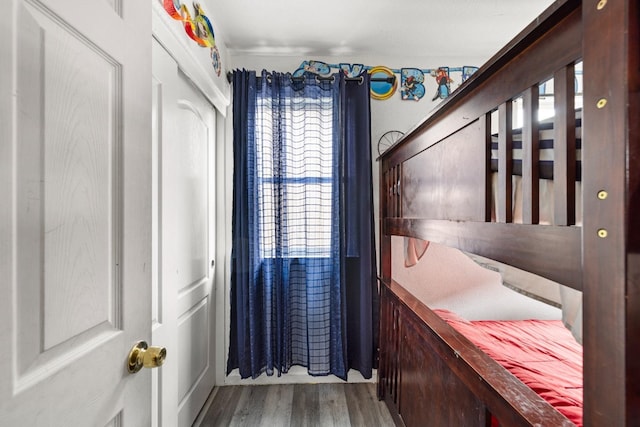 bedroom featuring hardwood / wood-style floors