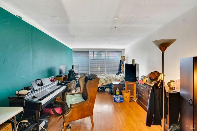 misc room with light wood-type flooring