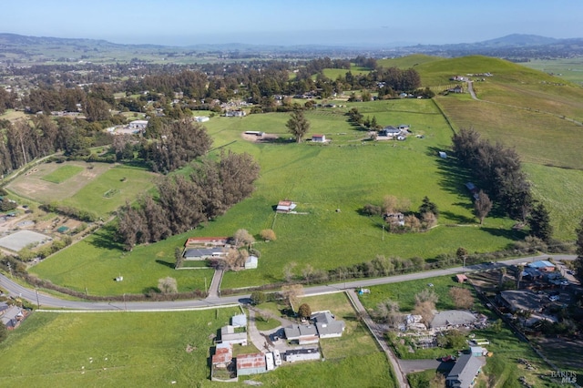 840 W Railroad Ave, Cotati, CA 94931 - birds eye view of property featuring a rural view