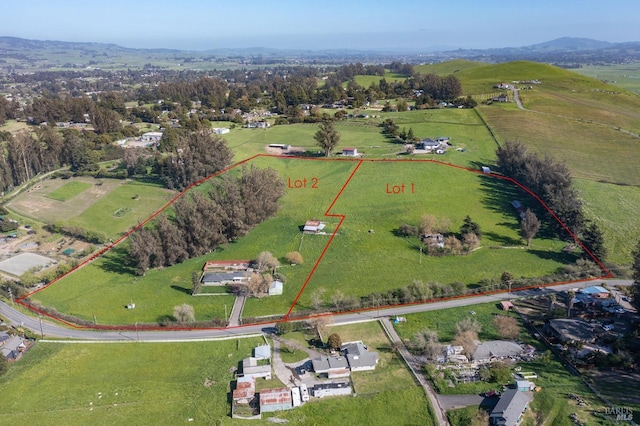 840 W Railroad Ave, Cotati, CA 94931 - drone / aerial view with a rural view