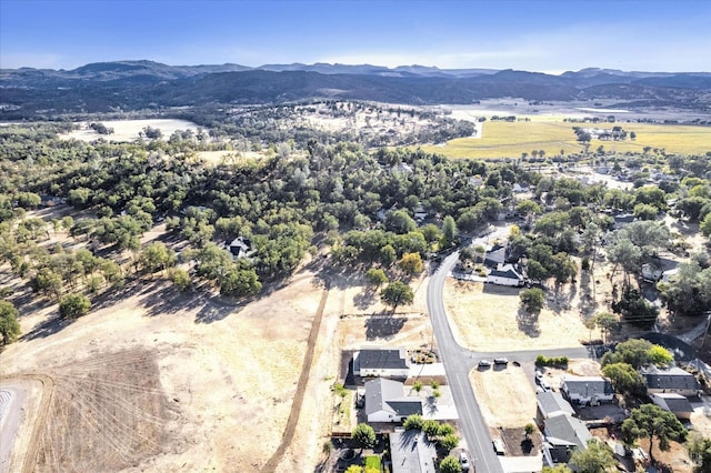 bird's eye view featuring a mountain view