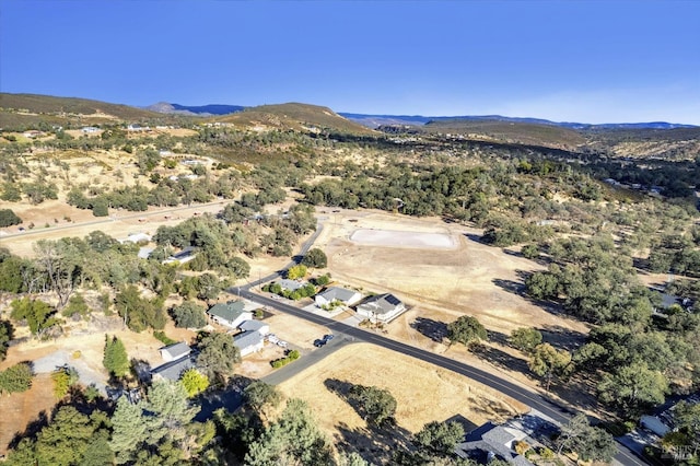 bird's eye view featuring a mountain view