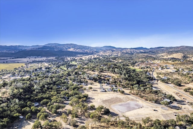 bird's eye view featuring a mountain view