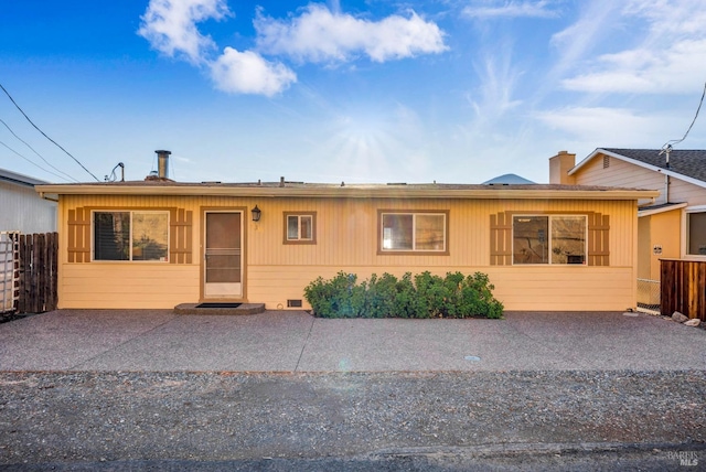 view of ranch-style home