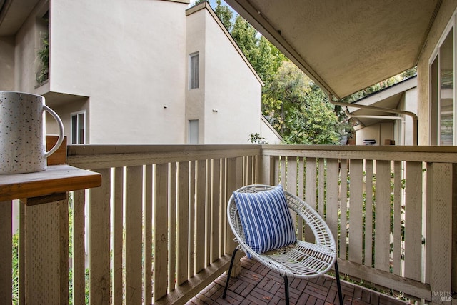 view of balcony