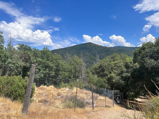 property view of mountains with a rural view