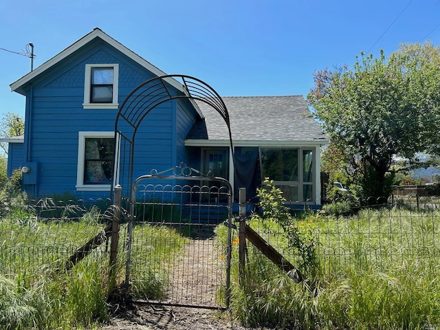 view of front of home