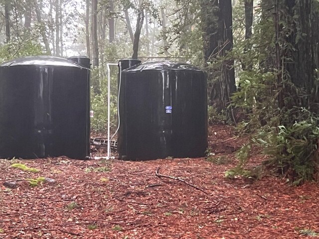 view of entry to storm shelter