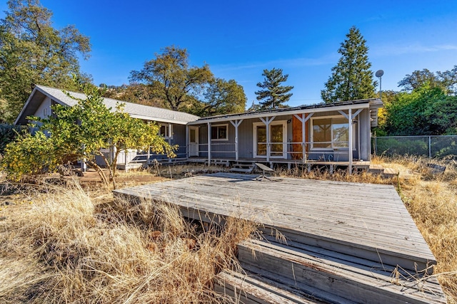 view of rear view of house