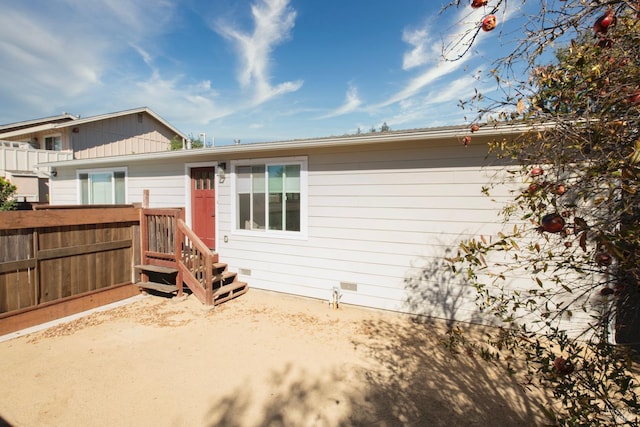 view of back of property