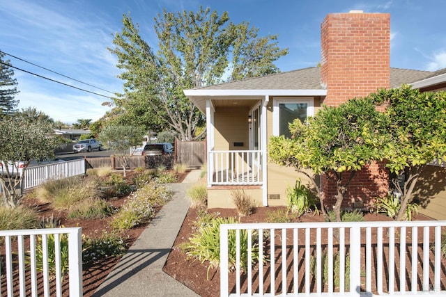 view of front of home