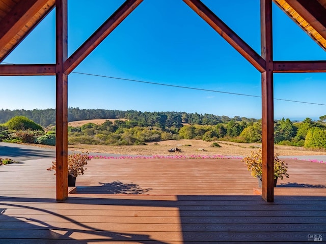 view of wooden terrace