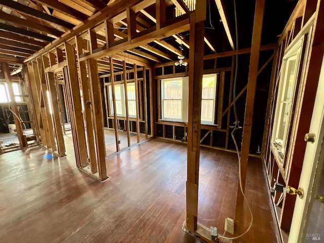 misc room featuring hardwood / wood-style flooring