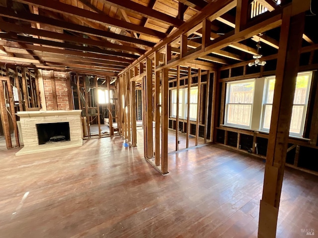 miscellaneous room with wood-type flooring