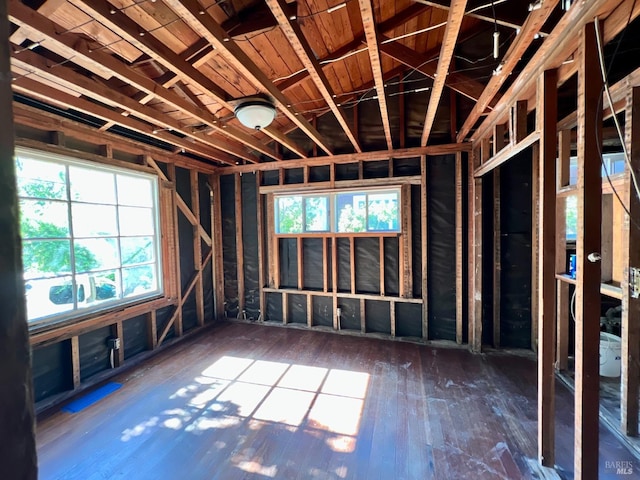 misc room featuring dark hardwood / wood-style floors