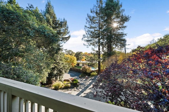 view of balcony