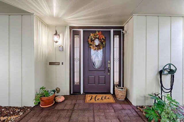 20 Meadowgreen Cir, Santa Rosa, CA 95409 - doorway to property featuring board and batten siding