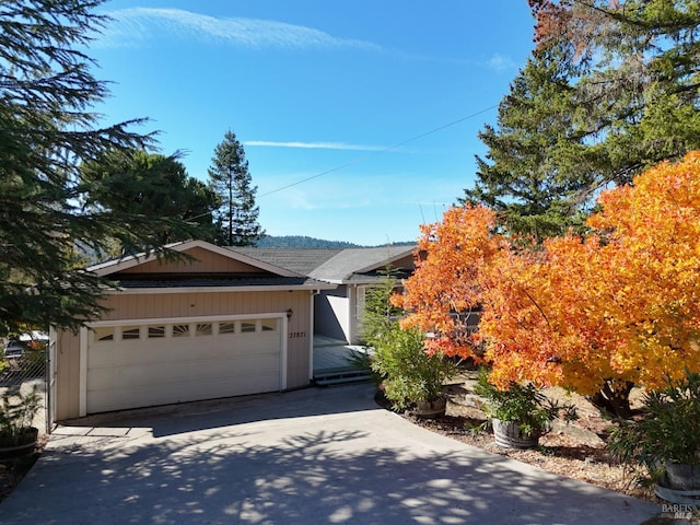 view of front of house featuring a garage