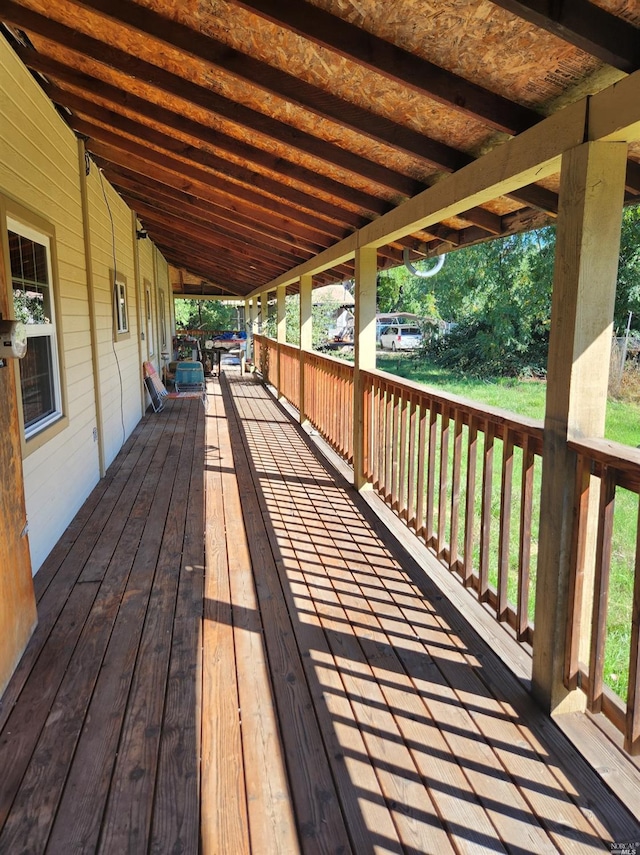 view of deck