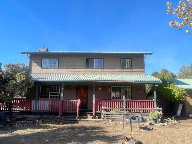 view of front of home with a porch