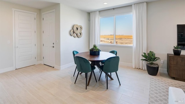 view of dining room