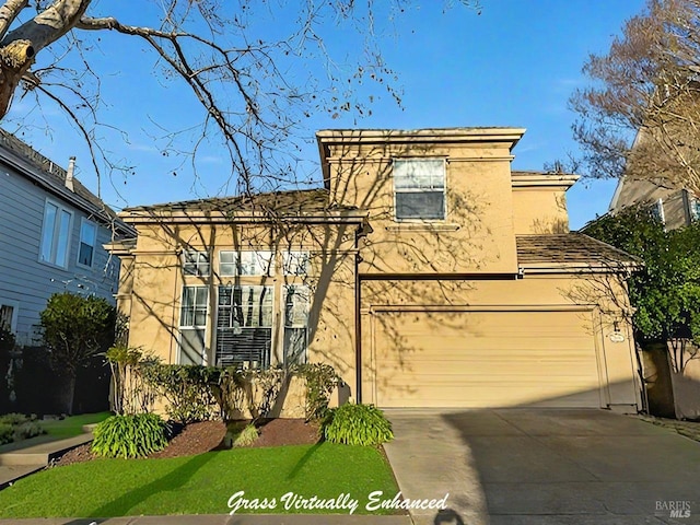 view of front of house featuring a garage