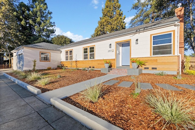 view of ranch-style house