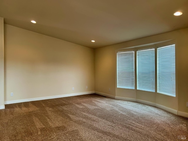 view of carpeted empty room