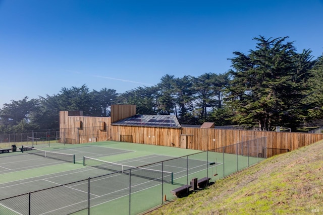 view of tennis court