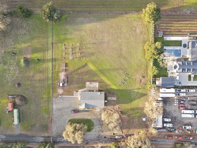 bird's eye view with a rural view