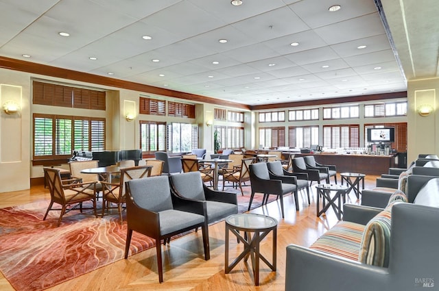600 Deer Valley Rd Unit 1B, San Rafael, CA 94903 - lobby featuring crown molding and recessed lighting
