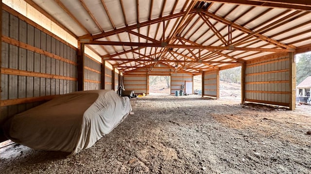 view of horse barn