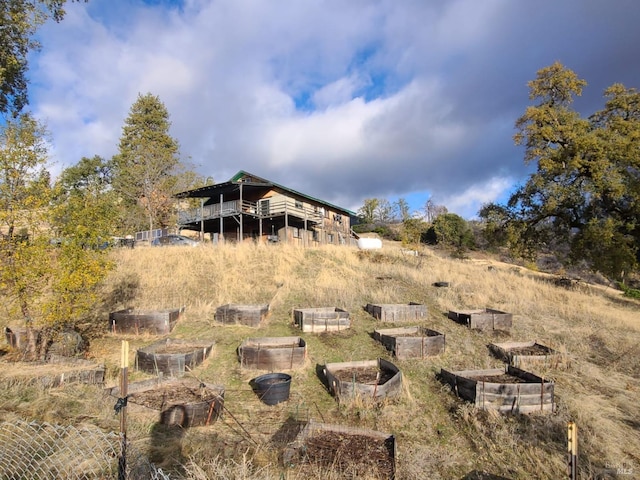 view of rear view of property