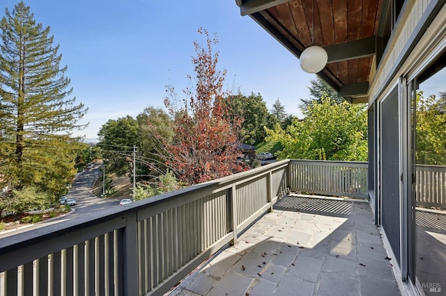 view of balcony