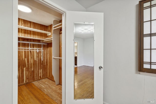 interior space featuring wood-type flooring