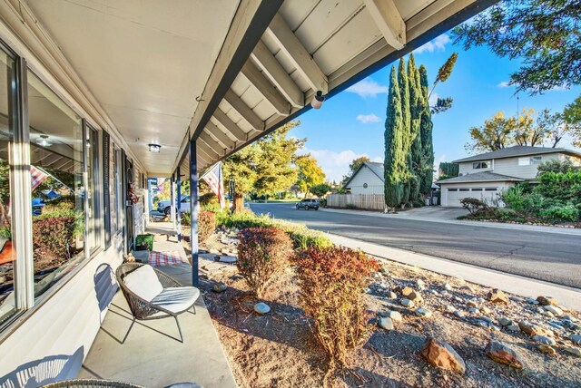 exterior space featuring a porch