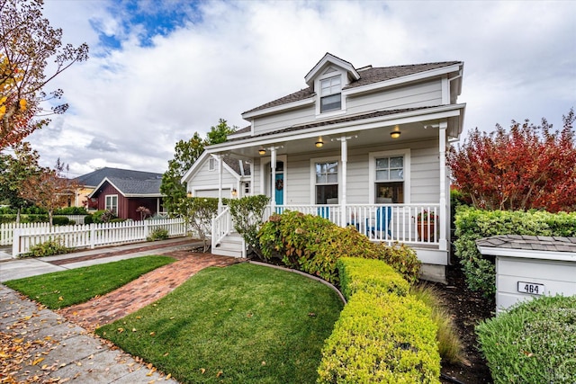 view of front of home featuring a porch