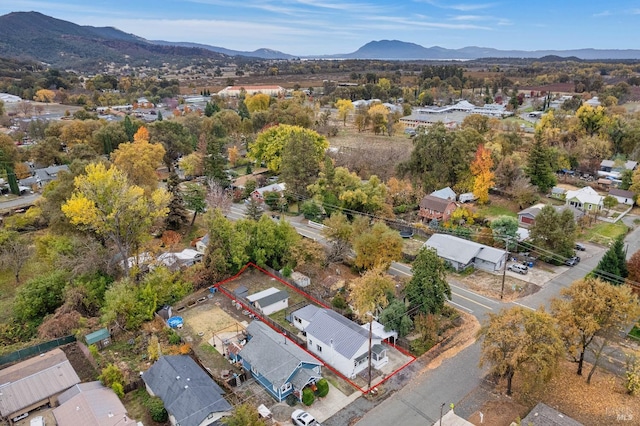 aerial view featuring a mountain view