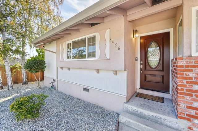 view of entrance to property