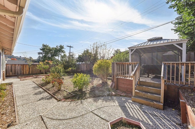 view of patio / terrace featuring a deck