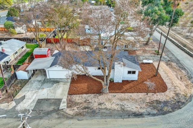 birds eye view of property