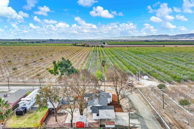 drone / aerial view with a rural view