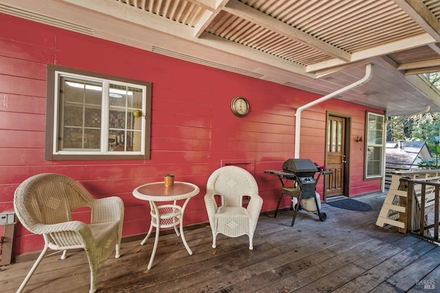 exterior space with area for grilling