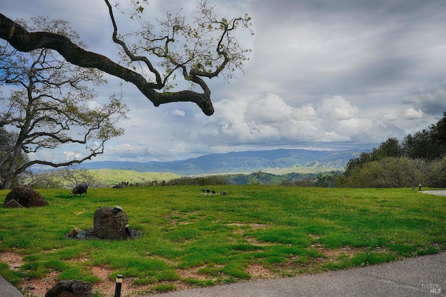 exterior space with a rural view